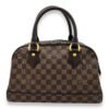Duomo Damier Ebene Top Handle Bag in Coated Canvas, Gold hardware - Image 2