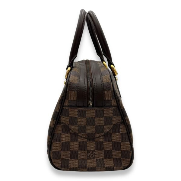 Duomo Damier Ebene Top Handle Bag in Coated Canvas, Gold hardware - Image 3