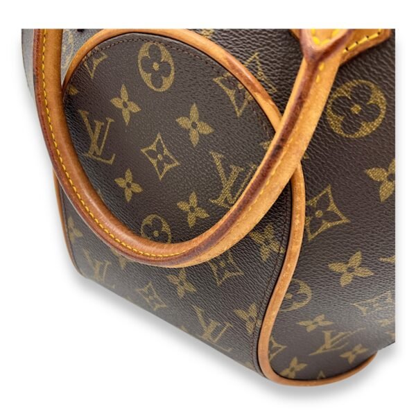 Ellipse Top Handle Bag Brown in Monogram Coated Canvas, Gold hardware - Image 10