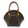 Ellipse Top Handle Bag Brown in Monogram Coated Canvas, Gold hardware - Image 2