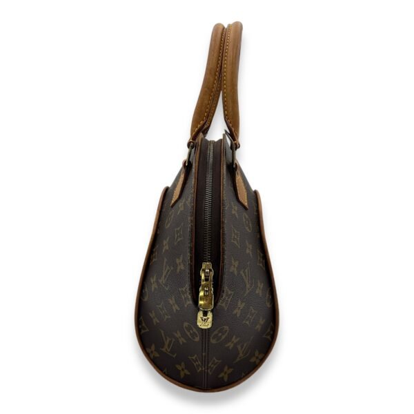 Ellipse Top Handle Bag Brown in Monogram Coated Canvas, Gold hardware - Image 4