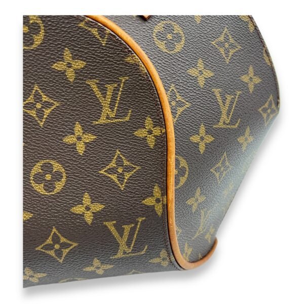 Ellipse Top Handle Bag Brown in Monogram Coated Canvas, Gold hardware - Image 7
