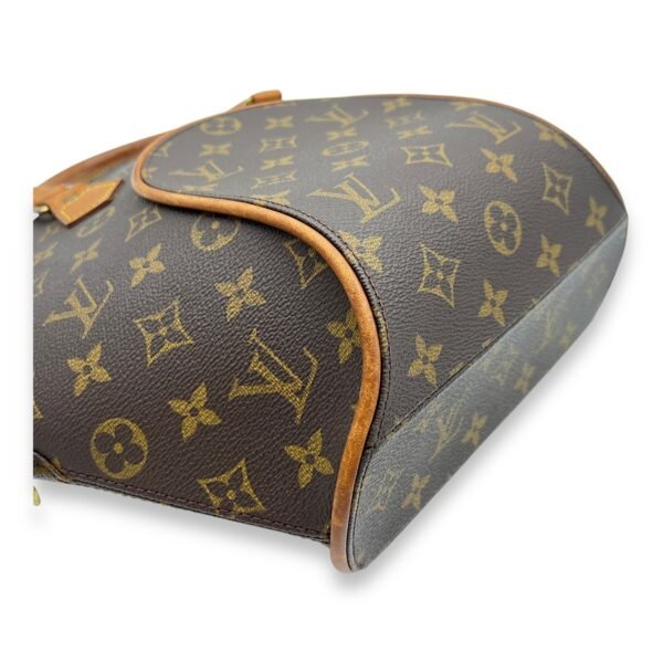 Ellipse Top Handle Bag Brown in Monogram Coated Canvas, Gold hardware - Image 8