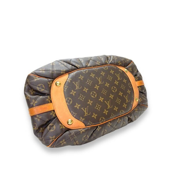 Etoile Brown Top Handle Bag in Monogram Coated Canvas, Gold hardware - Image 5