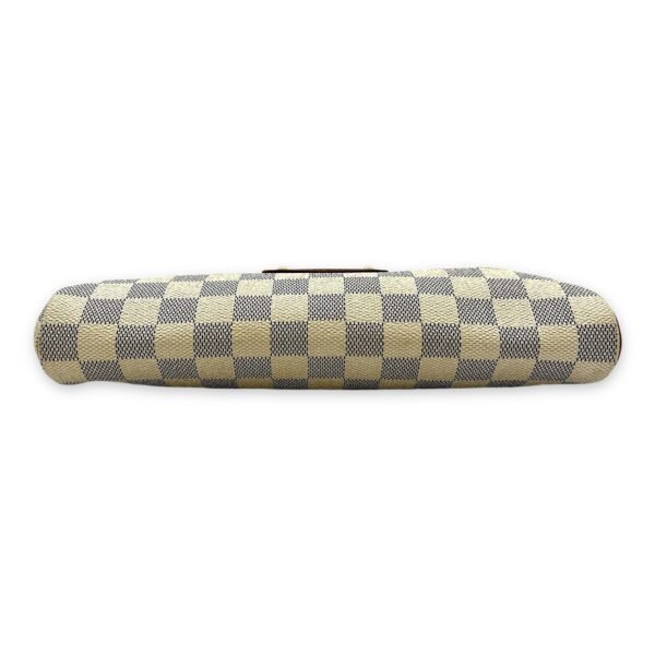 Eva Damier Azur Shoulder Bag in Coated Canvas, Gold hardware - Image 5