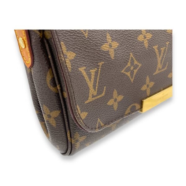 Favourite Crossbody Bag Brown in Monogram Coated Canvas, Gold hardware - Image 10
