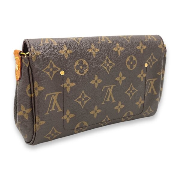 Favourite Crossbody Bag Brown in Monogram Coated Canvas, Gold hardware - Image 4