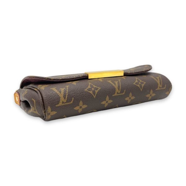 Favourite Crossbody Bag Brown in Monogram Coated Canvas, Gold hardware - Image 5