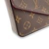 Felicie Brown Wallet On Chain in Monogram Coated Canvas, Gold hardware - Image 10