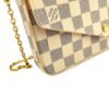 Felicie Damier Azur Crossbody Bag in Coated Canvas, Gold hardware - Image 10