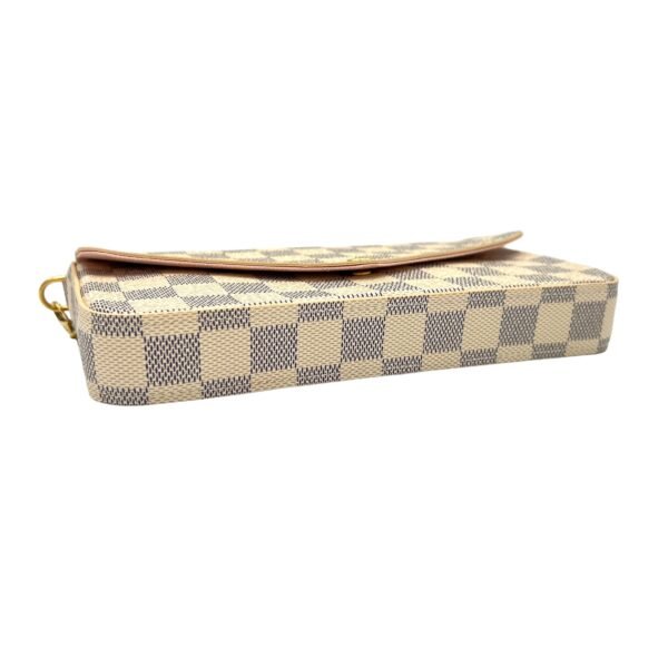 Felicie Damier Azur Crossbody Bag in Coated Canvas, Gold hardware - Image 5