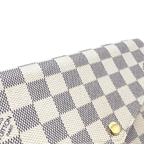 Felicie Damier Azur Crossbody Bag in Coated Canvas, Gold hardware - Image 6