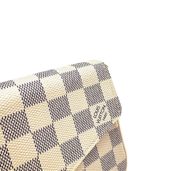 Felicie Damier Azur Crossbody Bag in Coated Canvas, Gold hardware - Image 9
