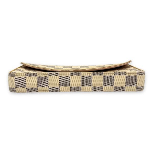 Felicie Damier Azur Wallet On Chain in Coated Canvas, Gold hardware - Image 5