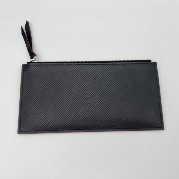 Felicie Pochette Black Wallet on Chain in Epi Leather, Silver hardware - Image 10