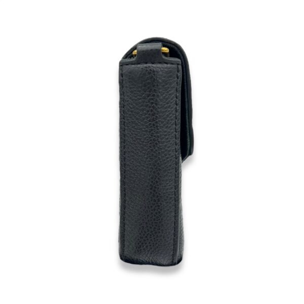 Felicie Wallet On Chain Black in Empreinte Leather, Gold hardware - Image 3