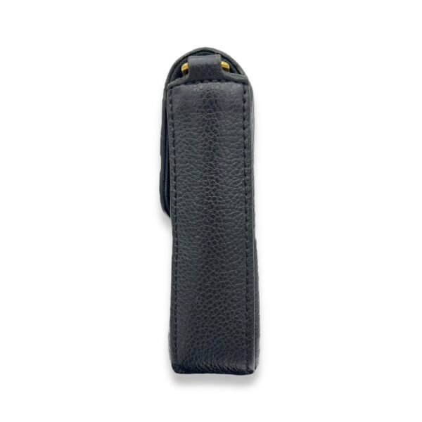 Felicie Wallet On Chain Black in Empreinte Leather, Gold hardware - Image 4