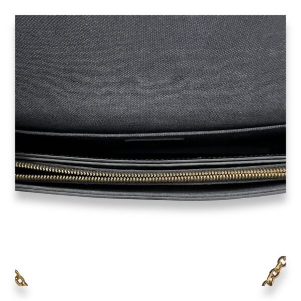 Felicie Wallet On Chain Black in Empreinte Leather, Gold hardware - Image 6