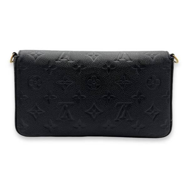 Felicie Wallet On Chain Black in Monogram Empreinte Leather, Gold hardware - Image 2