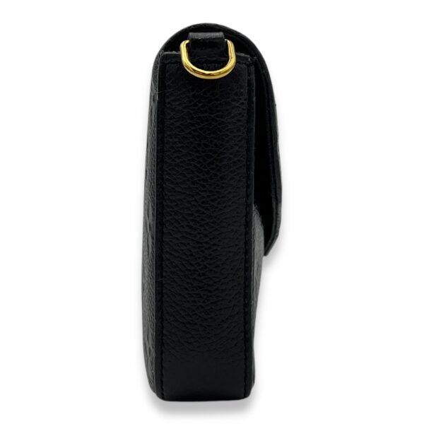 Felicie Wallet On Chain Black in Monogram Empreinte Leather, Gold hardware - Image 3