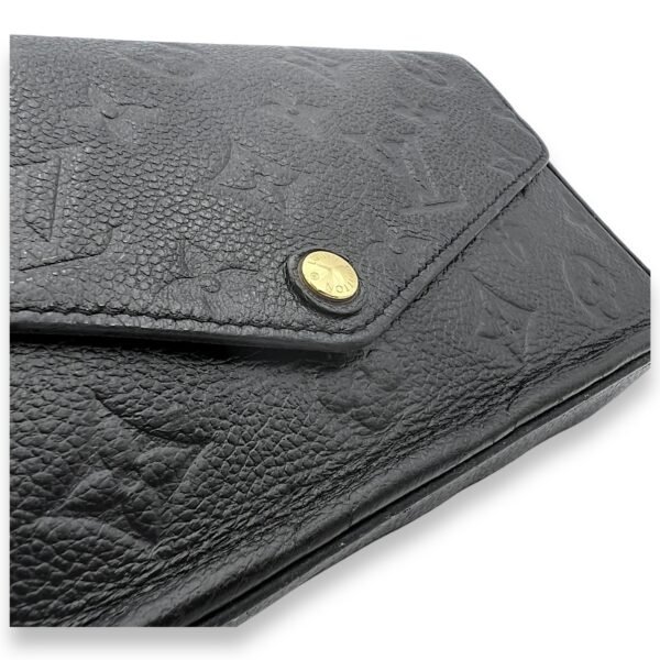 Felicie Wallet On Chain Black in Monogram Empreinte Leather, Gold hardware - Image 6