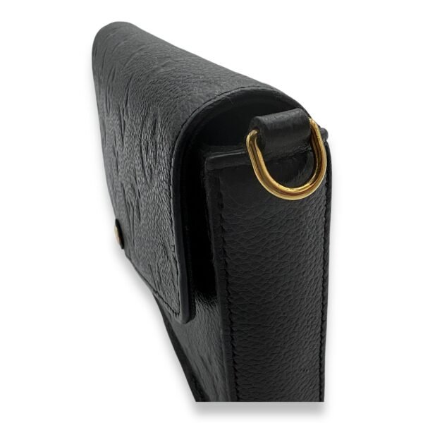 Felicie Wallet On Chain Black in Monogram Empreinte Leather, Gold hardware - Image 8