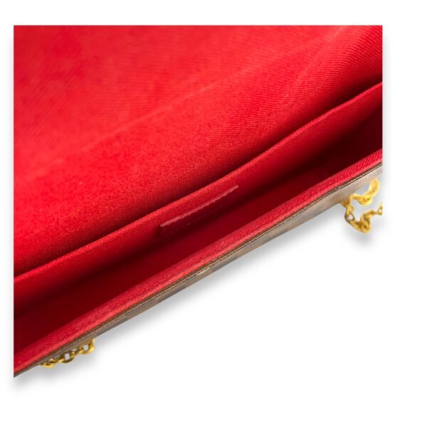 Felicie Wallet On Chain Brown in Coated Canvas, Gold hardware - Image 11