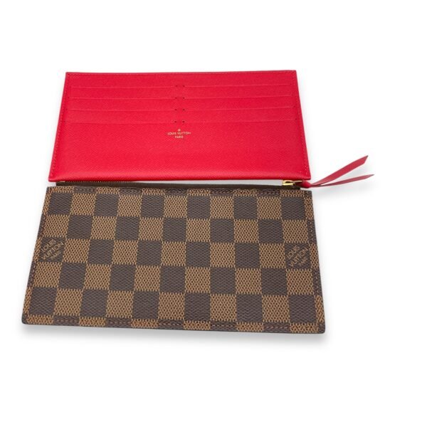 Felicie Wallet On Chain Brown in Coated Canvas, Gold hardware - Image 12
