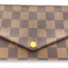 Felicie Wallet On Chain Brown in Coated Canvas, Gold hardware - Image 7