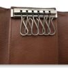 Flap Brown Key Holder in Monogram Coated Canvas, Gold hardware - Image 10