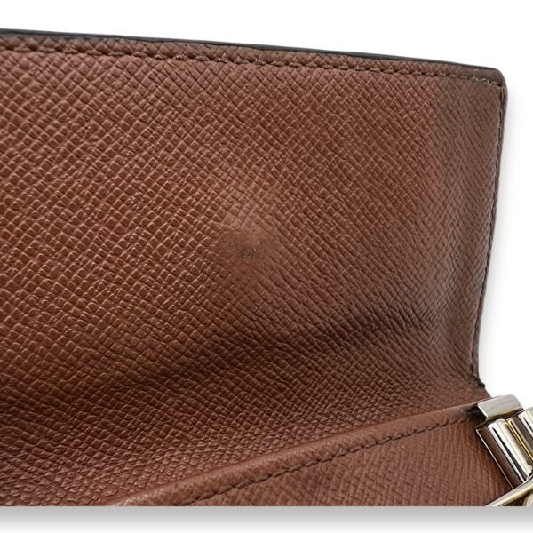Flap Brown Key Holder in Monogram Coated Canvas, Gold hardware - Image 11