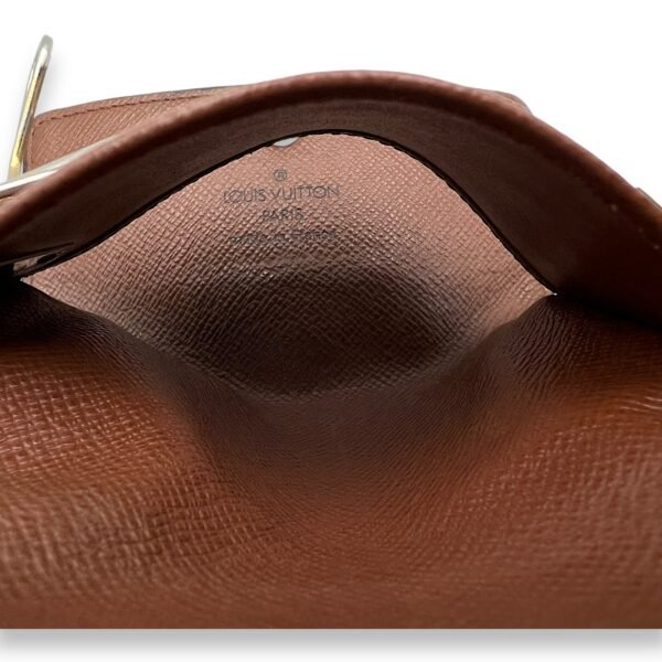 Flap Brown Key Holder in Monogram Coated Canvas, Gold hardware - Image 12