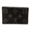 Flap Brown Key Holder in Monogram Coated Canvas, Gold hardware - Image 2