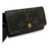 Flap Brown Key Holder in Monogram Coated Canvas, Gold hardware - Image 6
