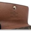 Flap Brown Key Holder in Monogram Coated Canvas, Gold hardware - Image 8