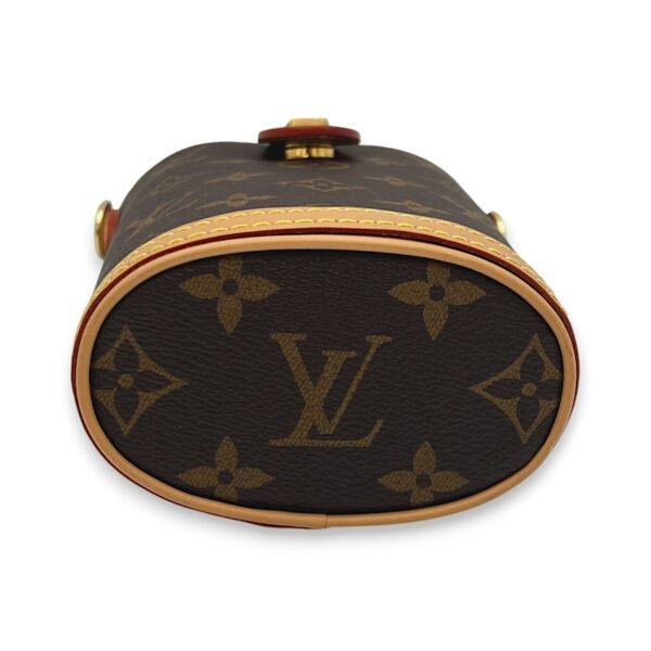Fold Me Brown Crossbody Bag in Monogram Coated Canvas, Gold hardware - Image 5