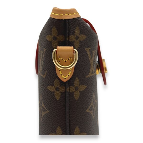 Fold Me Brown Crossbody Bag in Monogram Coated Canvas, Gold hardware - Image 7