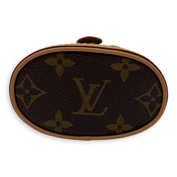 Fold Me Brown Crossbody Bag in Monogram Coated Canvas, Gold hardware - Image 5