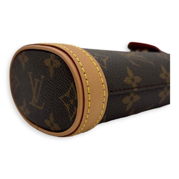 Fold Me Brown Crossbody Bag in Monogram Coated Canvas, Gold hardware - Image 9
