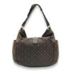 Fusain Idylle Romance Brown Shoulder Bag in Canvas, Gold hardware - Image 2