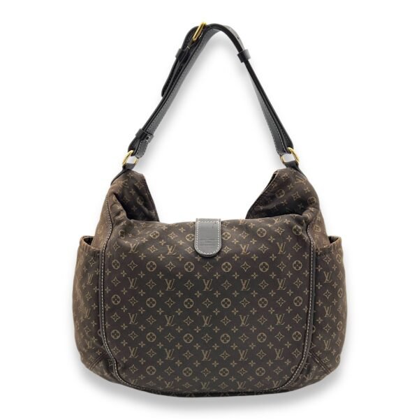Fusain Idylle Romance Brown Shoulder Bag in Canvas, Gold hardware - Image 2