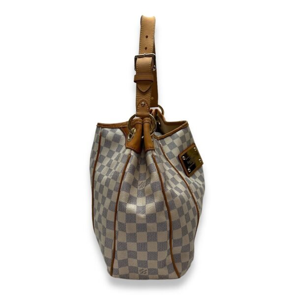 Galleria Damier Azur Shoulder Bag in Coated Canvas, Gold hardware - Image 4