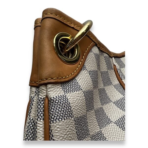 Galleria Damier Azur Shoulder Bag in Coated Canvas, Gold hardware - Image 8