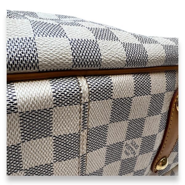 Galleria Damier Azur Shoulder Bag in Coated Canvas, Gold hardware - Image 9