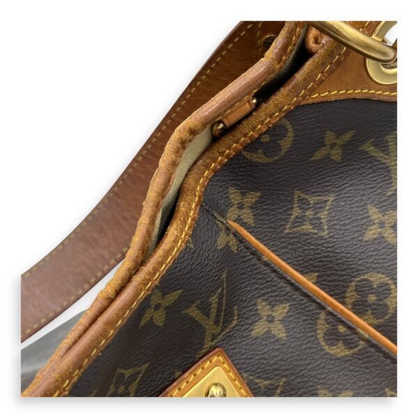 Galleria Shoulder Bag Brown in Monogram Coated Canvas, Gold hardware - Image 12