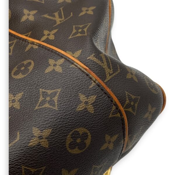Galleria Shoulder Bag Brown in Monogram Coated Canvas, Gold hardware - Image 13