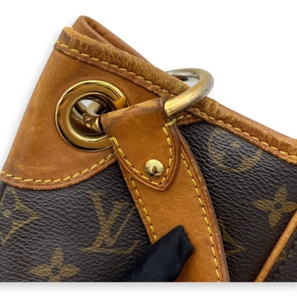 Galleria Shoulder Bag Brown in Monogram Coated Canvas, Gold hardware - Image 15
