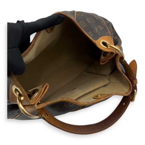 Galleria Shoulder Bag Brown in Monogram Coated Canvas, Gold hardware - Image 17