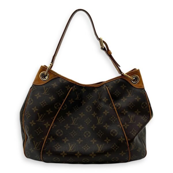Galleria Shoulder Bag Brown in Monogram Coated Canvas, Gold hardware - Image 2