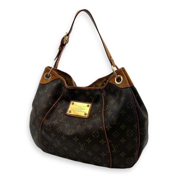 Galleria Shoulder Bag Brown in Monogram Coated Canvas, Gold hardware - Image 4